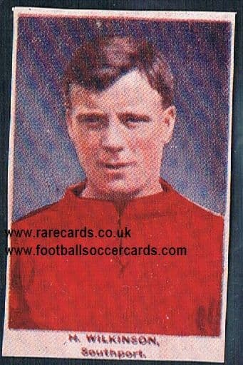 1923 Adventure Gallery Famous Club Colours Players Southport Wilkinson