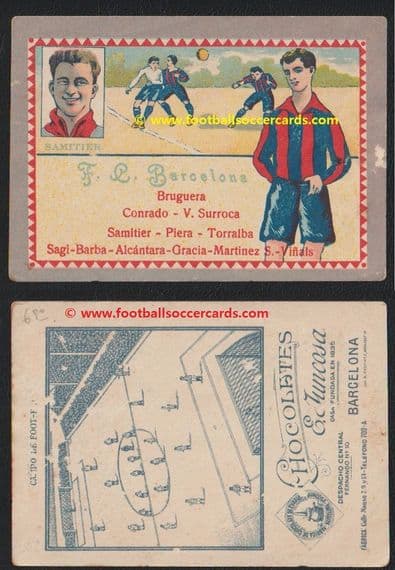 1923 Barcelona Campo de Football series Josep Samitier Juncosa chox RESERVED for buyer June 2026