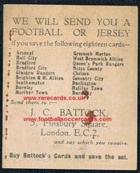 1923 Battock's Luton Town card