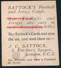 1923 Battock's Walsall card