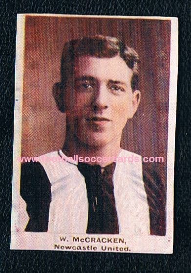 1923 Bill McCracken Adventure cut down from a "Famous Club Colours & Players" sheet