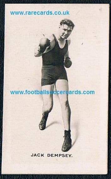 1923 Jack Dempsey Union Jack card