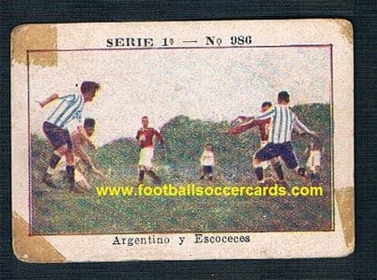 1923 Third Lanark FC v Argentina Dolar Onagoity