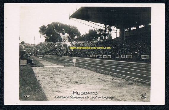 1924 A&N Paris Dehard Hubbard USA legendary jumper 1st black OG gold medal winner