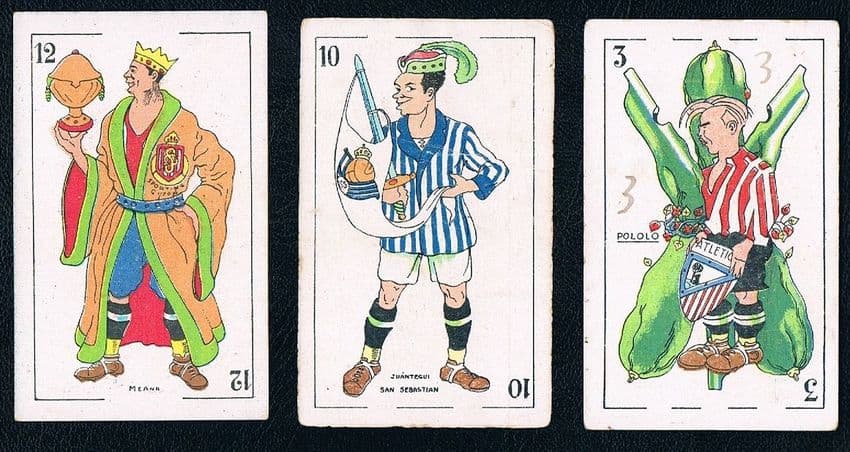 1924 Antonio Juantegui Real Sociedad Manuel Meana Real Sporting Gijón Pololo Atletico Madrid 3 cards