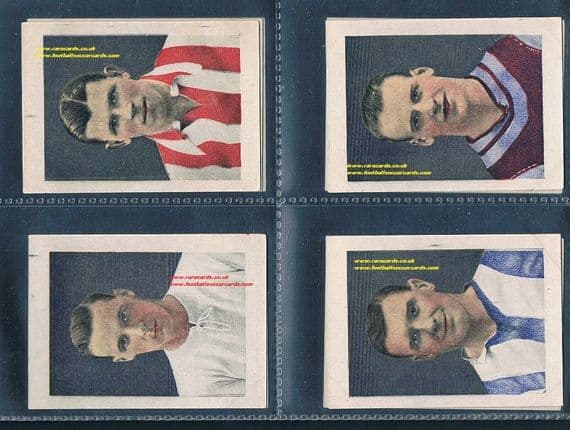 1924 Chums set 10 football cards including Charlie Buchan !