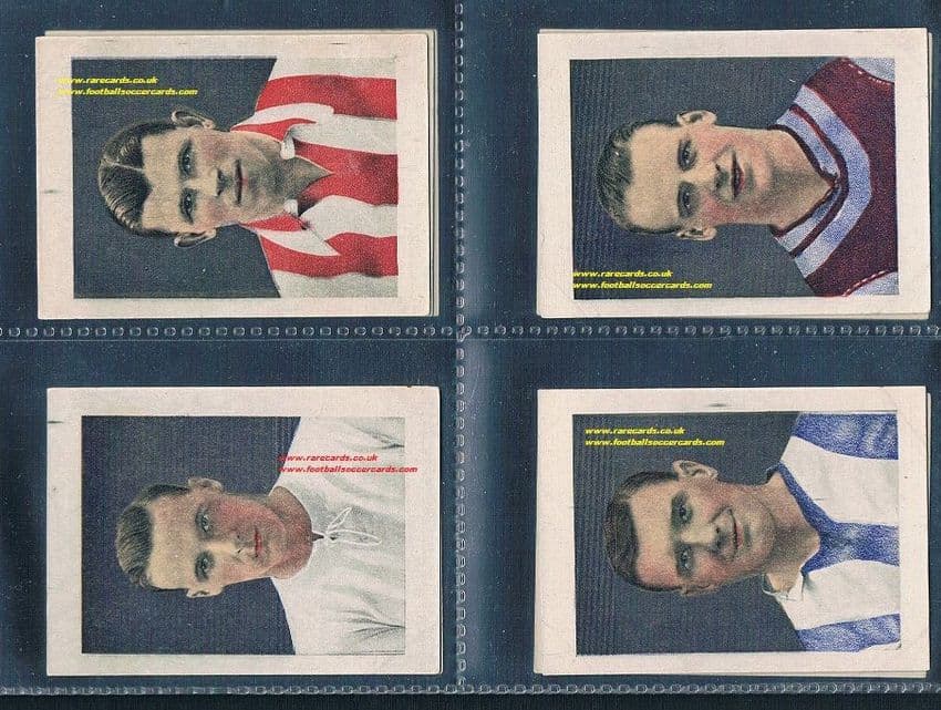 1924 Chums set 10 football cards including Charlie Buchan !