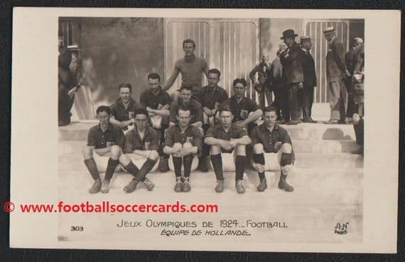 1924 Formenoij (4 goals in 4) + Netherlands A&N Olympic Games postcard