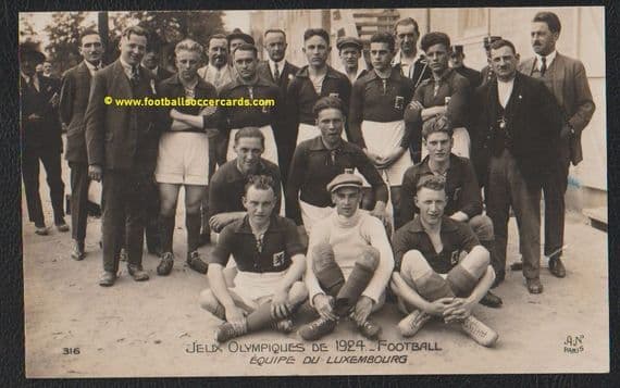 1924 Olympic Games A&N soccer cards x 4, Latvia, Luxemburg, Estonia & Lithuania - SOLD £800