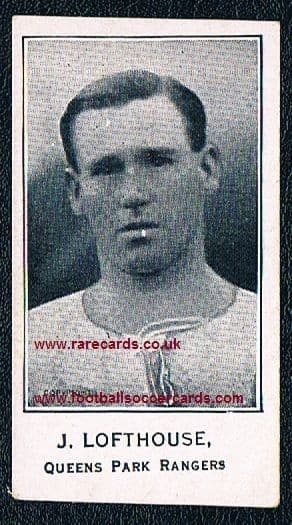 1925 Barratt QPR James Lofthouse VERY RARE EARLY QUEEN's PARK RANGERS soccer card