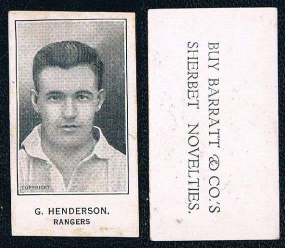 1925 Rangers Barratt 1925 Henderson SHERBET back, matt