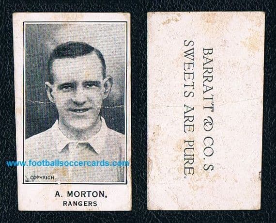 1925 Rangers Barratt & Co Morton "PURE" type back in matt