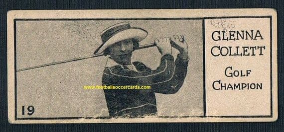 1925 Willards chocolates Champion Athletes cards golfer Glenna Collett