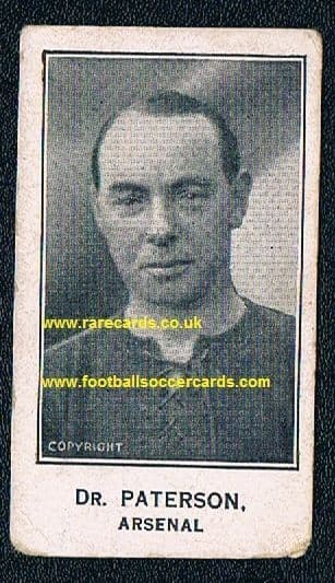 1926 Barratt Jimmy Dr Paterson Arsenal Rangers
