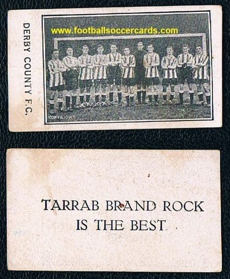1926 Derby County team by Barratt & Co Sweets extremely rare card