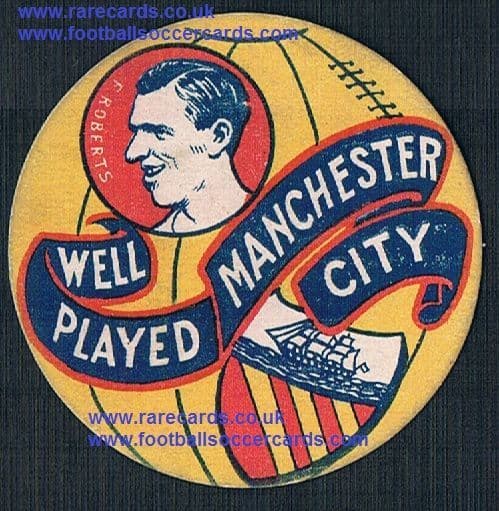 1926 Frank Roberts Bolton Man City Brentford WHU shield-card Boys Magazine