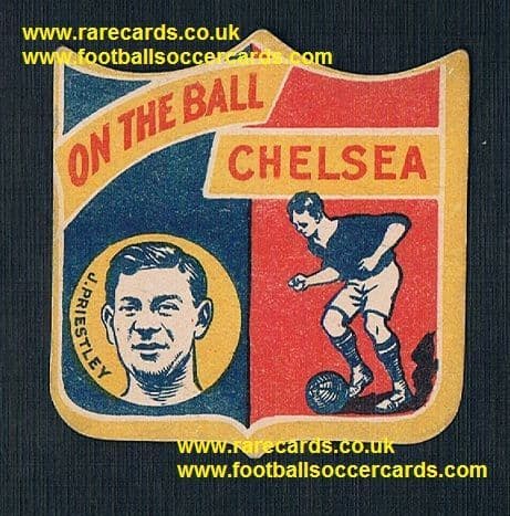 1926 John Priestley Chelsea Grimsby St Johnstone shield-card Boys Magazine