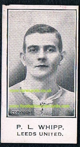 1926 Percy Whipp Barratt & Co Sweets, Leeds United rare card