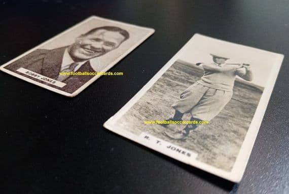 1927 & 1933 pair Bobby Jones golf cards , 1 VERY RARE Sweetacres Gum from Oz & 1 Lambert & Butler