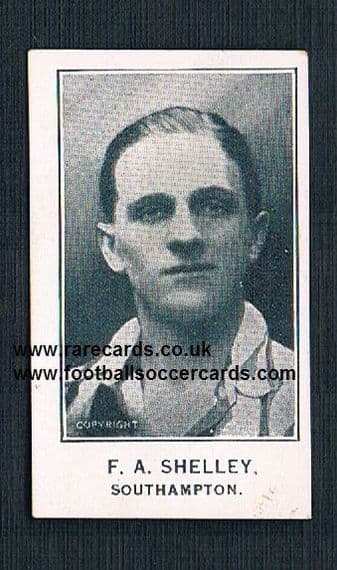 1927 Barratt F A Shelley Southampton Xmas Boxes variety footballer card