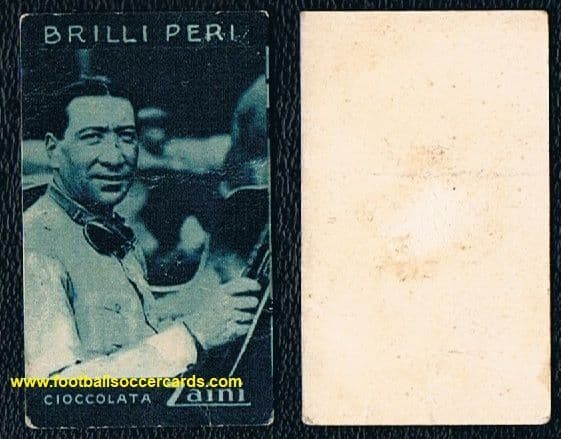 1927 Brilli Peri Italy rookie card GP1925 winner F1 maker's title Alfa Romeo win Zaini