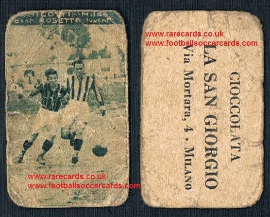 1927 Cioccolata La San Giorgio Milano Rosetta juventus Di Agostini AC Milan
