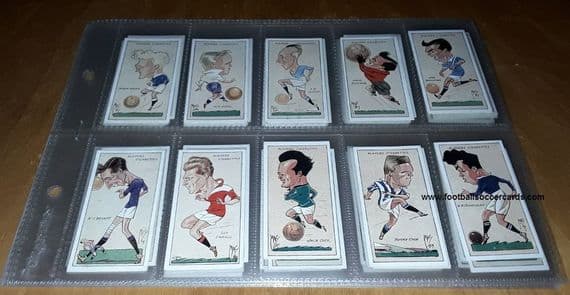 1927 Dixie Dean *SET" Mac caricatures of footballers by Players Tobacco 50 cards circa VG condition