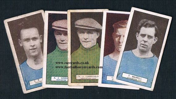 1927 Footballers Series 5x Man City Pattreiouex