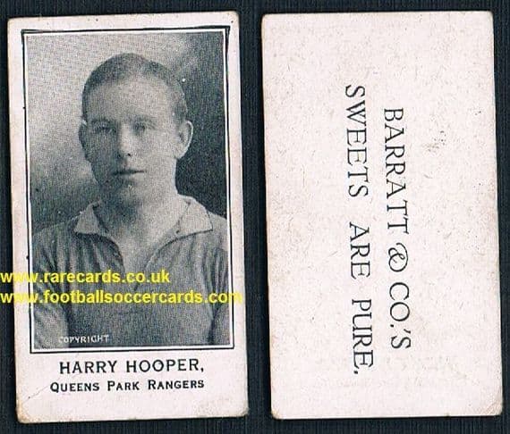 1927 Harry Hooper QPR Barratt Sweets Are Pure card