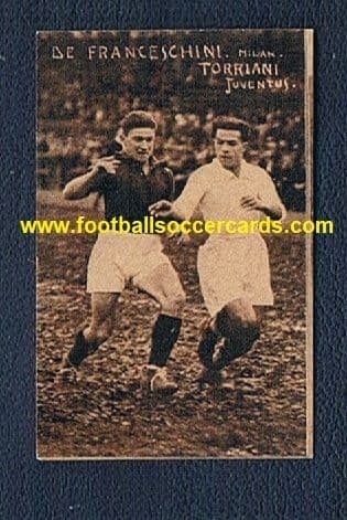 1927 ROOKIE CARD of Giuseppe Torriani still with JUVENTUS and SerieA champion