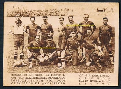 1928 1st ever Portugal team in tournament Olympics 1928 Reis & Lopez