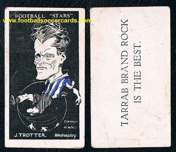 1928 -29 Trotter, Sheffield Wednesday Barratt & Co Football Stars