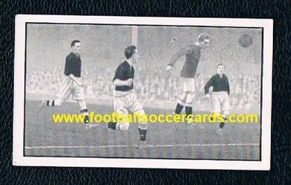 1928 -30 Teasdale football action Aston Villa 's Cook & Dorrell versus Pompey