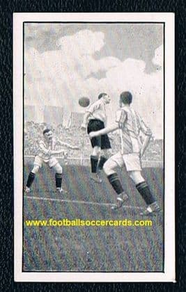 1928 -30 Teasdale football action Stoke City v Fulham (30 in the red back Gallaher set)