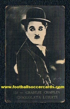 1928 Charlie Chaplin Luratti chocolates 152 card from Italy