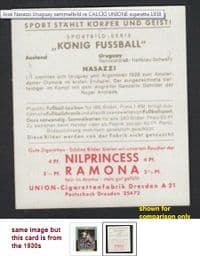 1928 Nasazzi & Andrade Uruguay v Orsi for Argentina in the final - Uruguay won