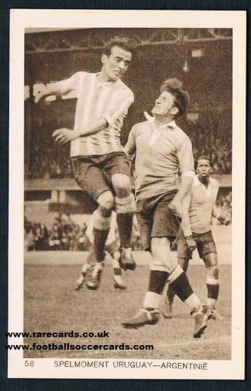 1928 Nasazzi & Andrade Uruguay v Orsi for Argentina in the final - Uruguay won