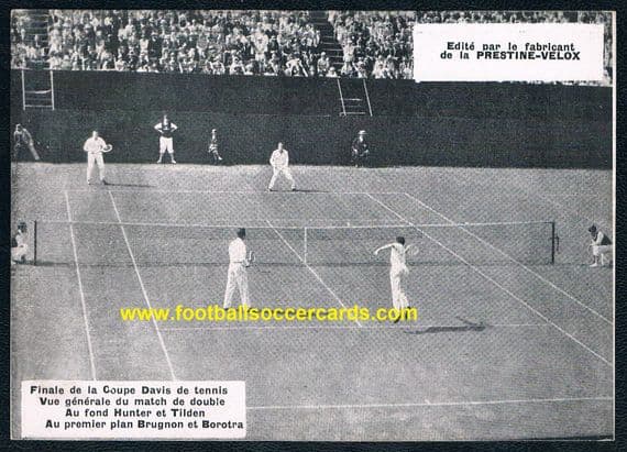 1928 Prestine Velox David Cup Jean Borotra & Bill Tilden Brugnon & Frank Hunter