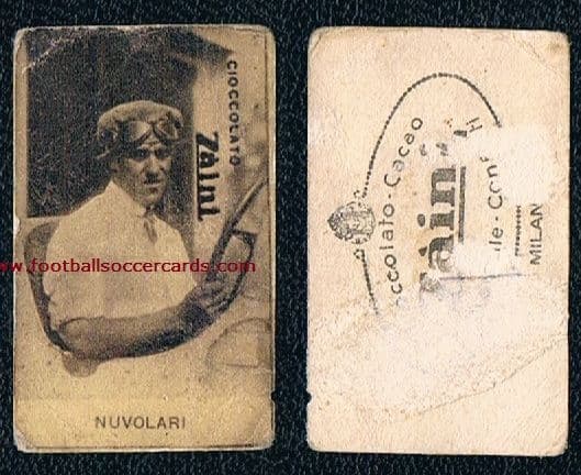 1929-30 early Tazio Nuvolari - F1 LEGEND - Italian chocolates trade card by Zaini