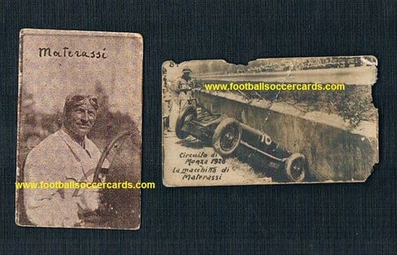 1929 -30 Emilio Materassi Bugatti Talbot endless racing victories 1920s, pair of cards