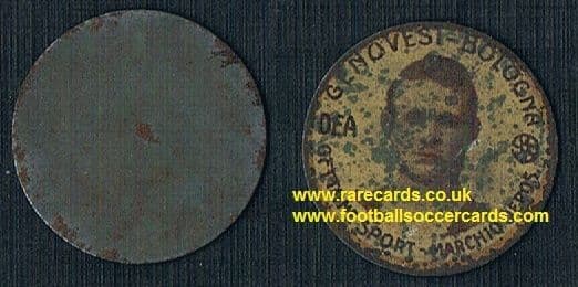 1929 Pietro Genovesi Bologna Medalist & Champion many times! DEA metal disc LOW PRICE LEGEND!
