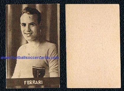 1930 -31 Giovanni Ferrari early card Juventus Italy x2 World Cups winner