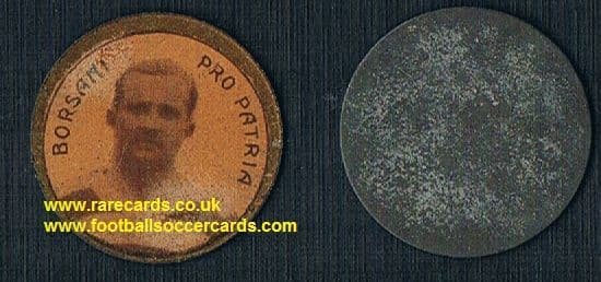 1930 Aldo Borsani Pro Patria DEA gettone sport metal disc