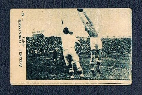 1930 Alessandria v Piola Pro Vercelli card, faults, LOW PRICE
