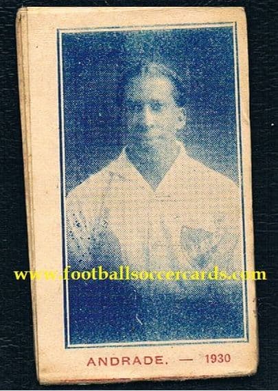 1930 Andrade Uruguay single card made in Montevideo for the WC30