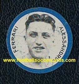 1930 DEA metal disc Giovanni Ferrari 2x WC winner Alessandria