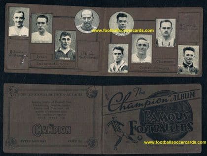 1930 Dixie Dean & 57 others in The Champion Album of Famous Footballers, one of 1st albums +33 more
