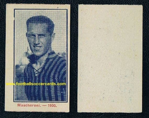 1930 Ernesto Mascheroni Inter Italy & Uruguay 1930 World Cup winner