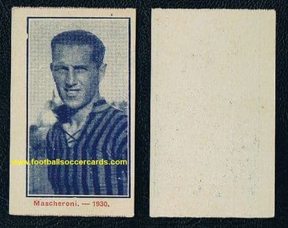 1930 Ernesto Mascheroni Inter Italy & Uruguay 1930 World Cup winner