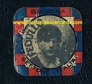 1930 Fedullo Uruguay player at Bologna, winner of x3 SerieA! DEA Gettone Sport metal card